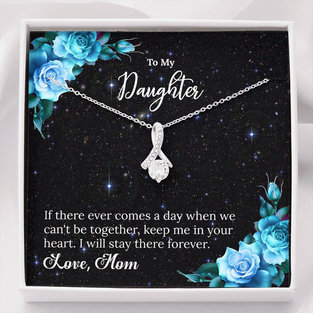 TO MY DAUGHTER - "ALLURE" CUBIC ZIRCONIA PENDANT NECKLACE GIFT SET