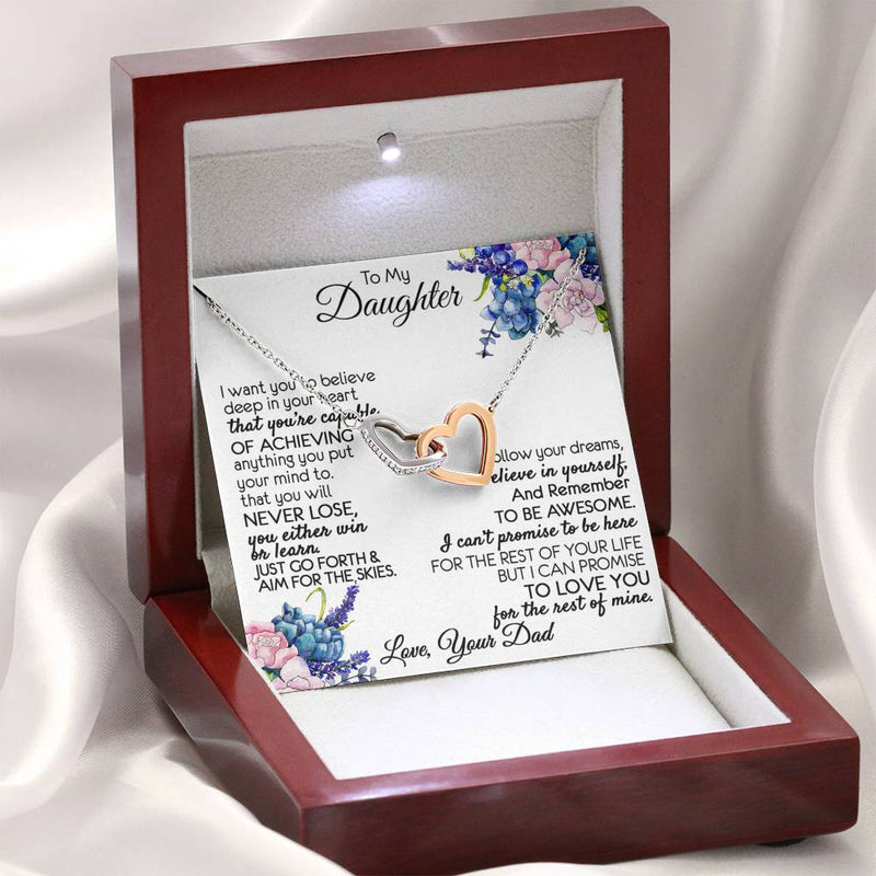 To My Daughter - I Want You To Believe Necklace Gift Set