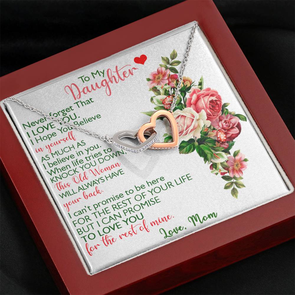 To My Daughter - I Love You Necklace Gift