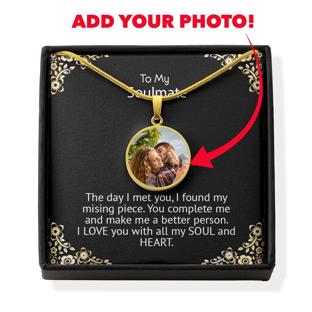 To My Girlfriend - I love you with all my Soul an Heart Necklace