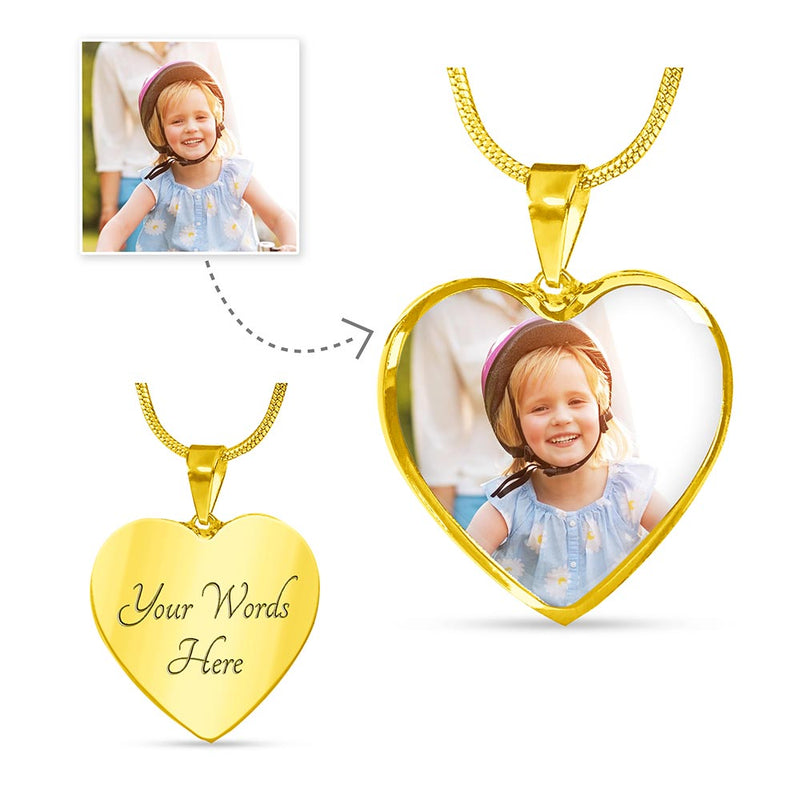 To My Daughter - Luxury Heart Shape Custom Neclace